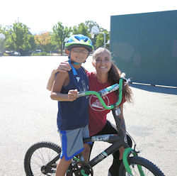 Tina Tyler O’Shea and bike camper